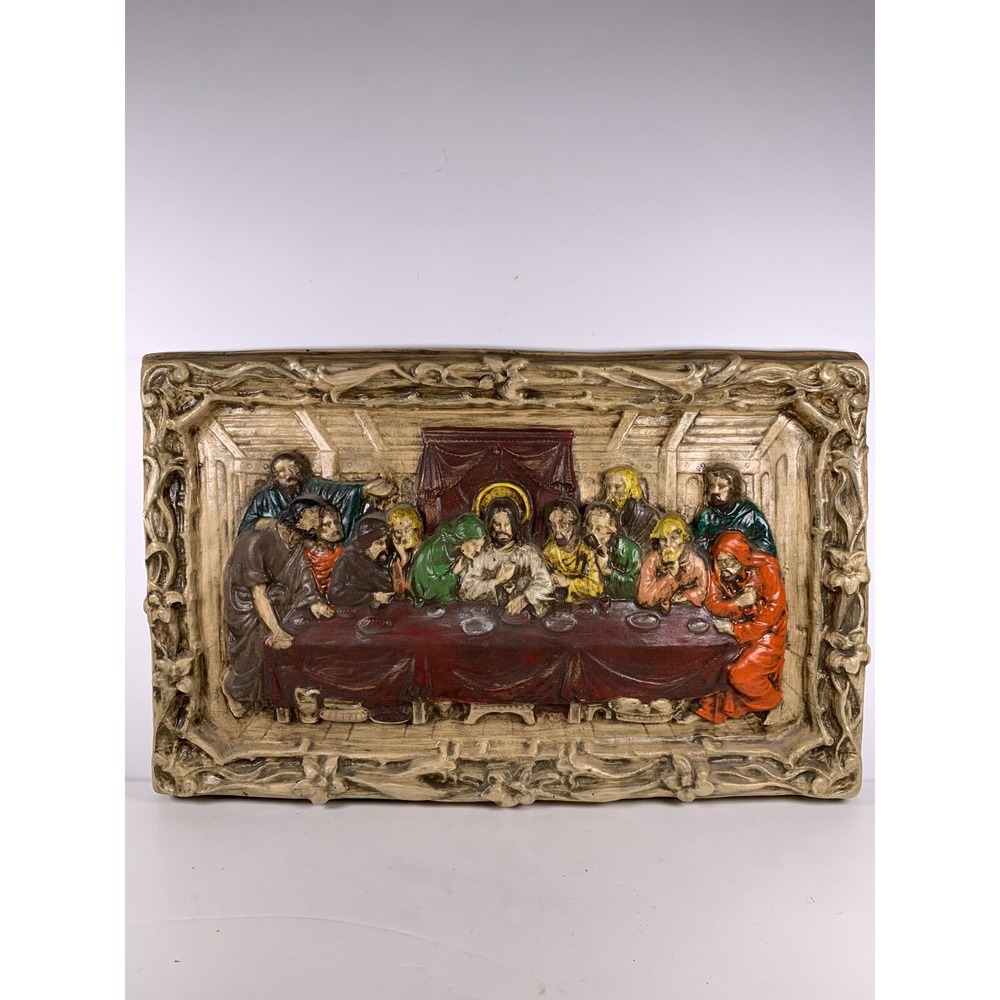 Ceramic LAST SUPPER Picture Wall Decor Religious 14x9 Unbranded Christianity